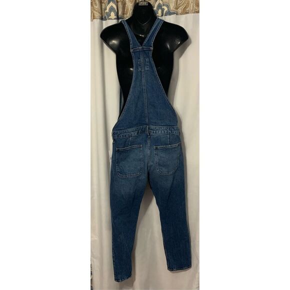 NEW WITH TAGS Gap Maternity Blue Jean Denim Bib Overalls Size Small - Picture 4 of 8